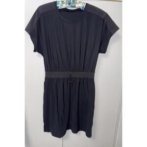 Lululemon Womens Throw It On Dress Dark Grey/black Sz 4 Moisture Wick UVB Active